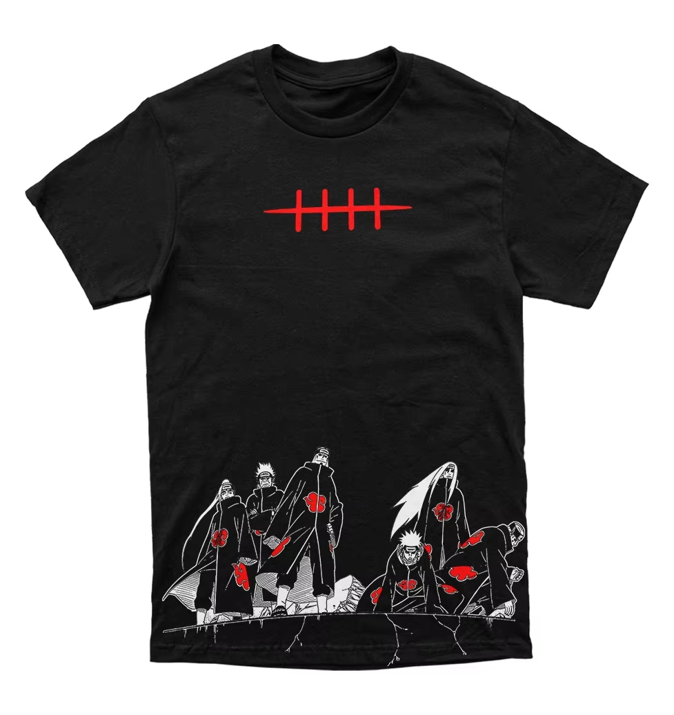 Street Fashion Blog - ナルトペイン暁六道マンガグラフィック Tシャツ男性女性アニメカジュアルコットンストリートファン Tシャツ