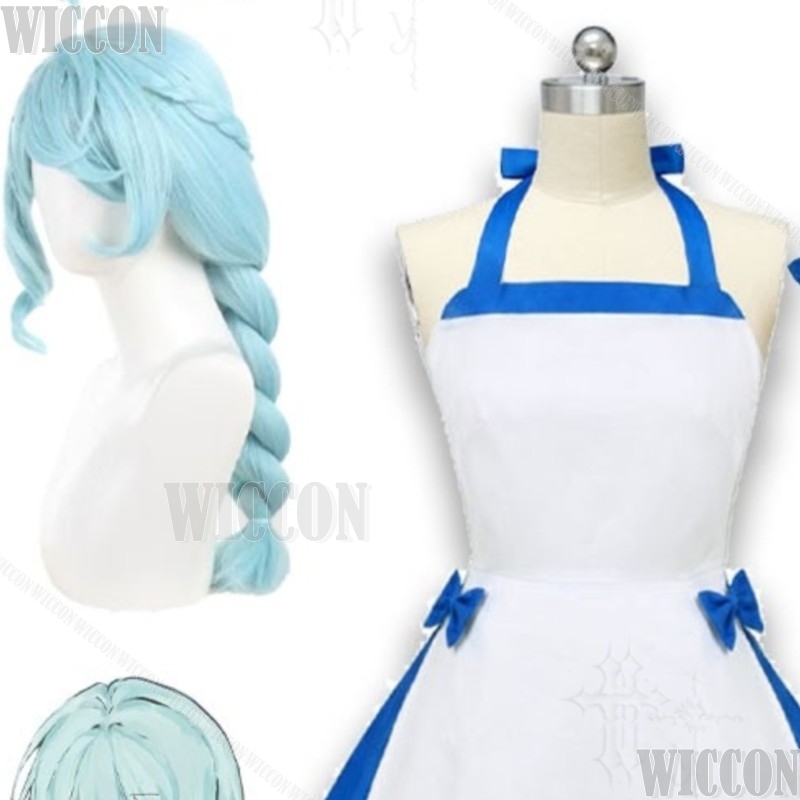 Street Fashion Europe - ブルーキャラクタードレスゼノ夏ハロウィン後コスプレ衣装ファッション女性コスプレイヤーデイリーストリートナヴィダードカーニバルイベント