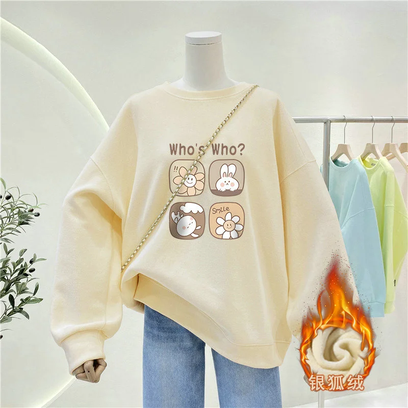 レディース レイジースタイル クルーネック スウェットシャツ - Oversized Crewneck Fleece のレビューと価格