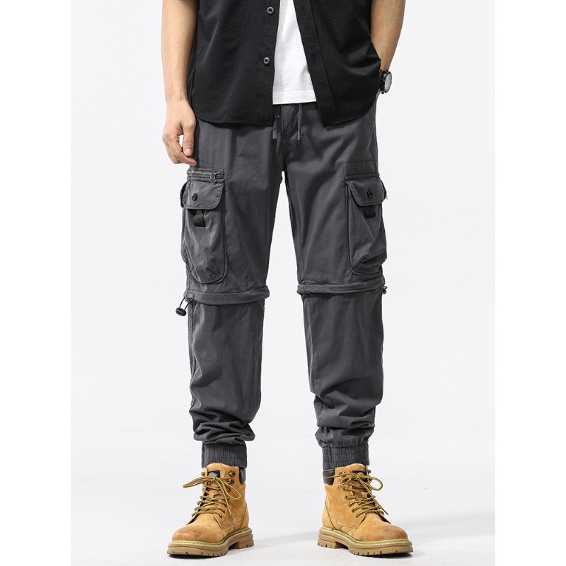 新しいファッション男性取り外し可能なパンツ脚トレンディなスタ - Street Fashion Style Male のレビューと価格
