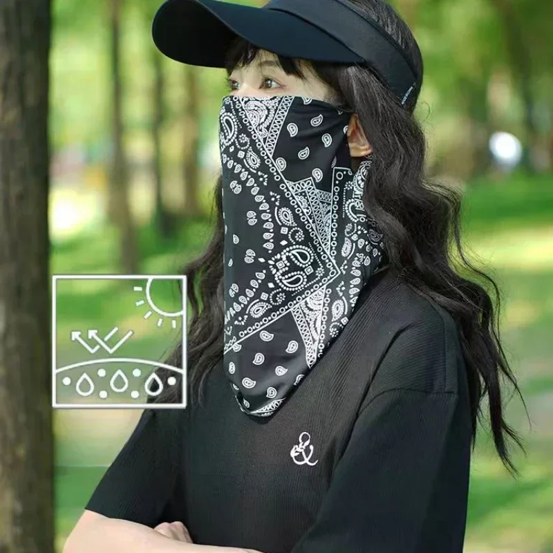 UV 保護日焼け止めマスク男性女性夏の顔ネックカバー耳スカー - Street Fashion Rings のレビューと価格