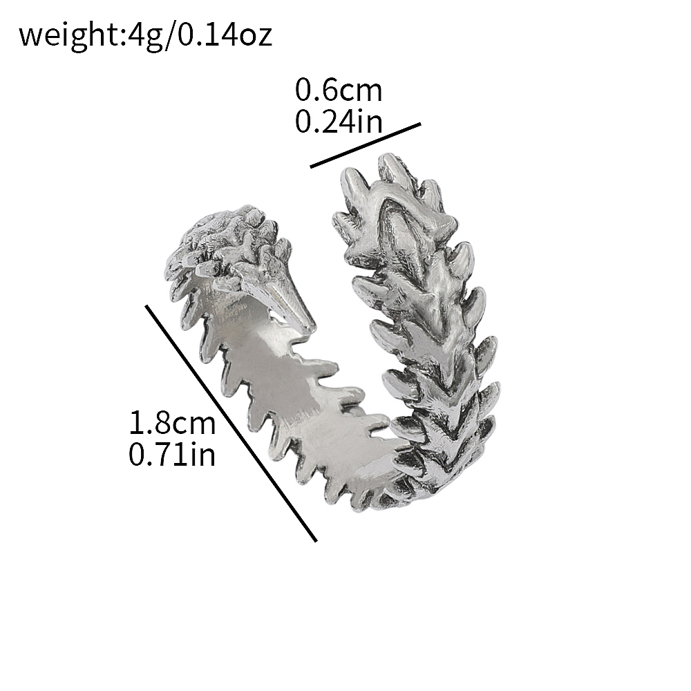 ヴィンテージパンクムカデカップルリング ゴシック幾何学模様背 - Street Fashion Rings のレビューと価格