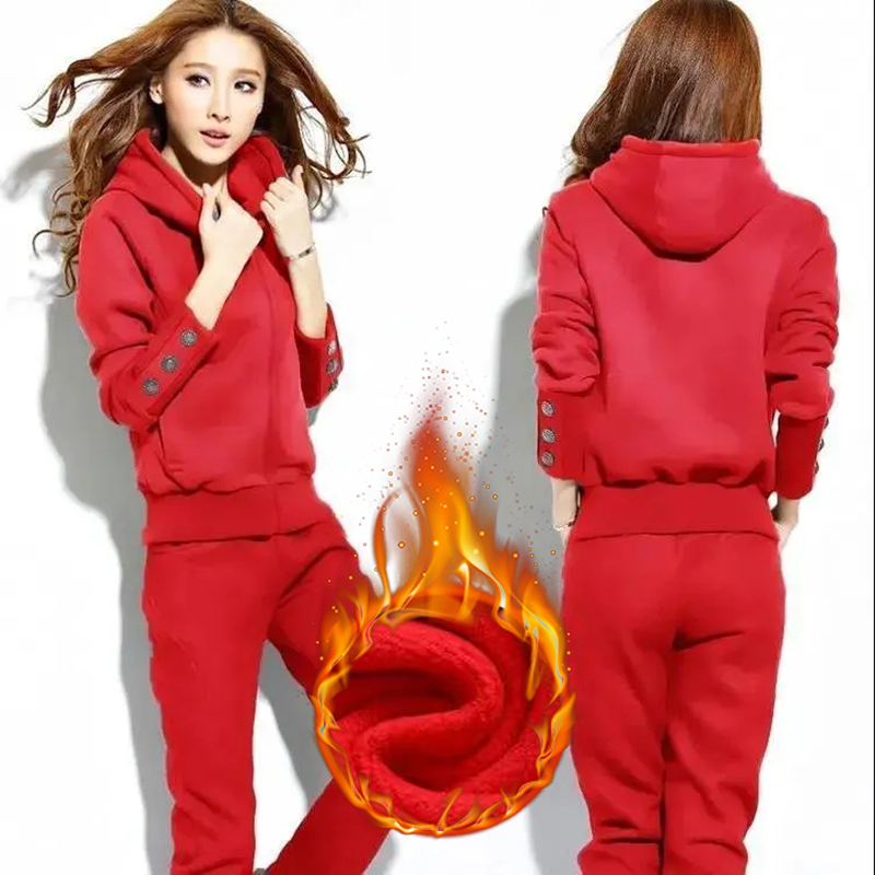 女性用トラックスーツ,2ピース,フード付き,ハイウエストトッ - Street Fashion Korean のレビューと価格