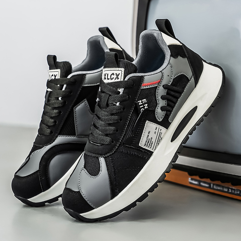 メンズ韓国風トレンドホワイトスニーカー、若者向けファッショナ - Street Fashion Korean のレビューと価格