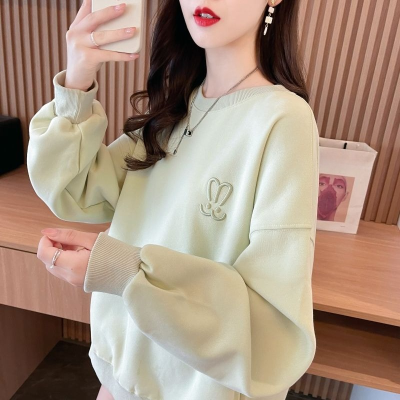 レディース軽量オーバーサイズクルーネックスウェットシャツ春秋 - Oversized Crewneck Fleece のレビューと価格