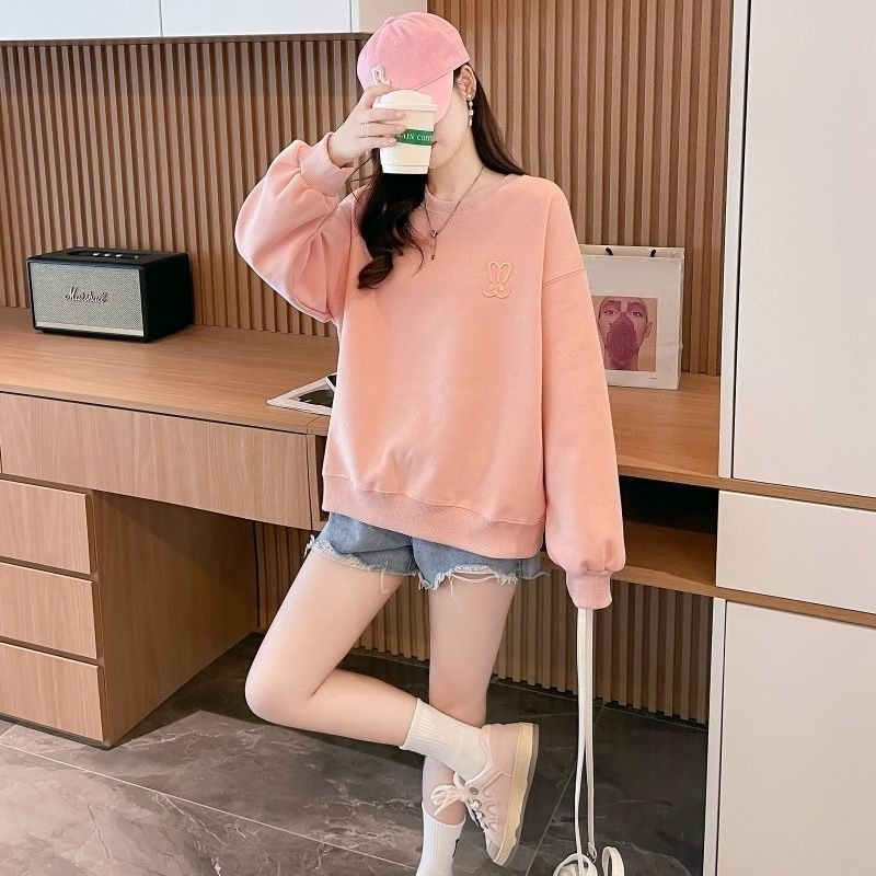 レディース軽量オーバーサイズクルーネックスウェットシャツ春秋 - Oversized Crewneck Fleece のレビューと価格