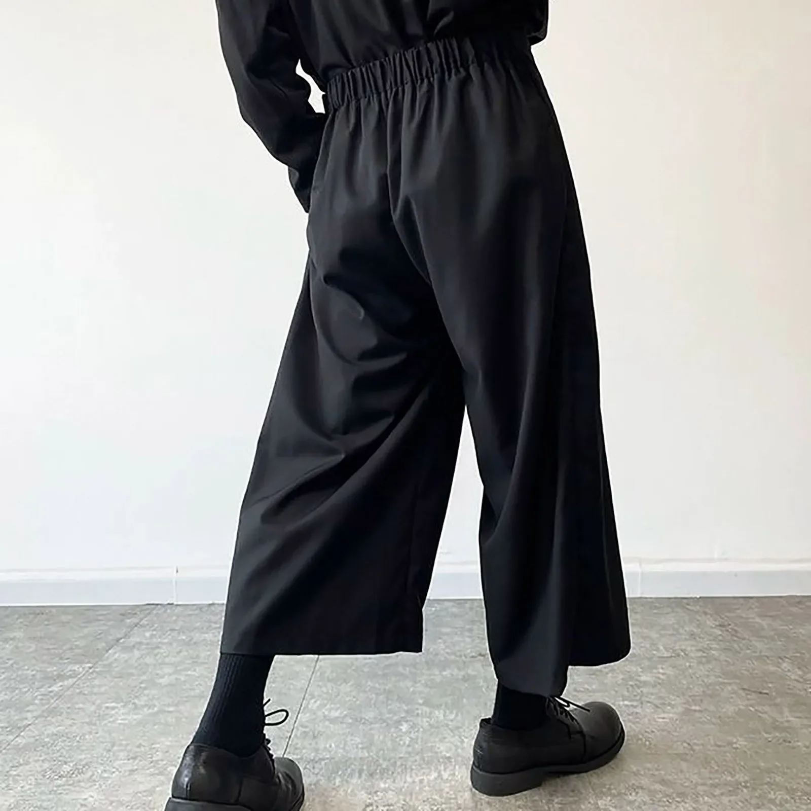 レトロダークスタイルメンズスカートパンツワイドレッグファッシ - Street Fashion Style Male のレビューと価格