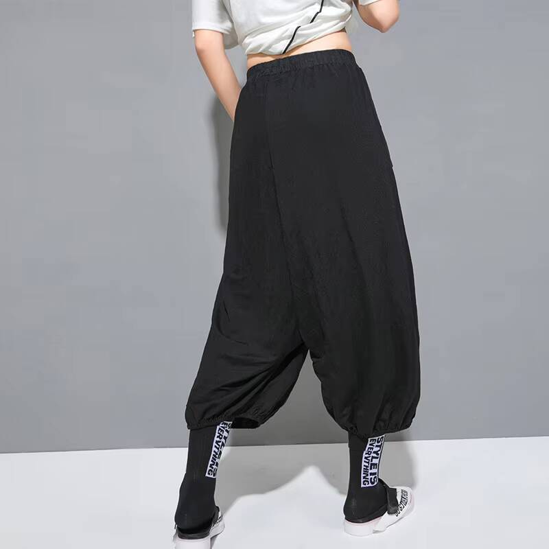 女性のための大きなパンツ,黒,ストリート,だぶだぶ,春と秋, - Street Fashion Japan Brand のレビューと価格