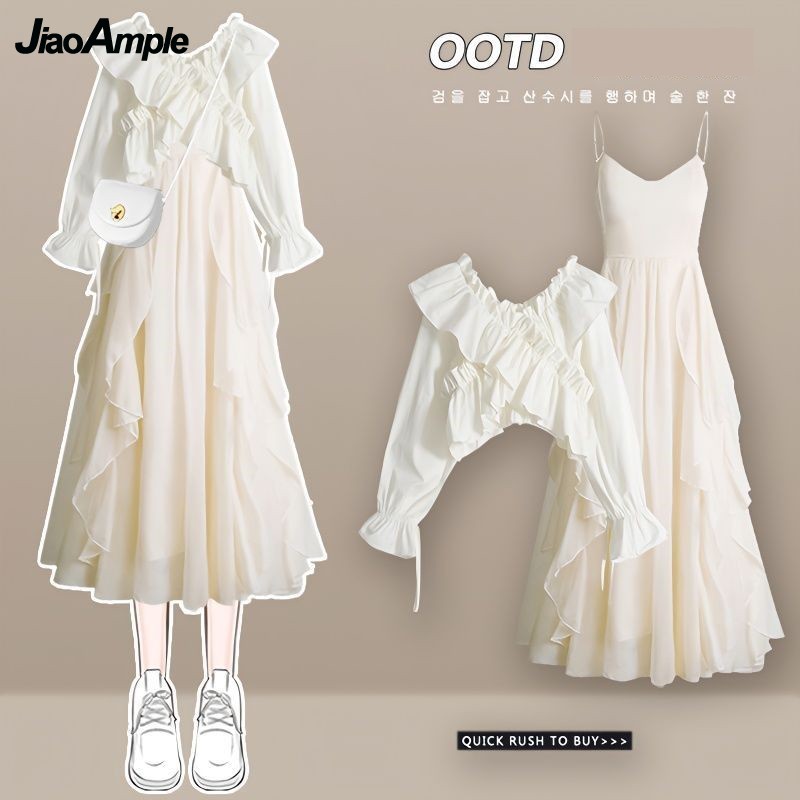レディースドレスセット 2026 春夏 ファッション バブル - Street Fashion Korean のレビューと価格