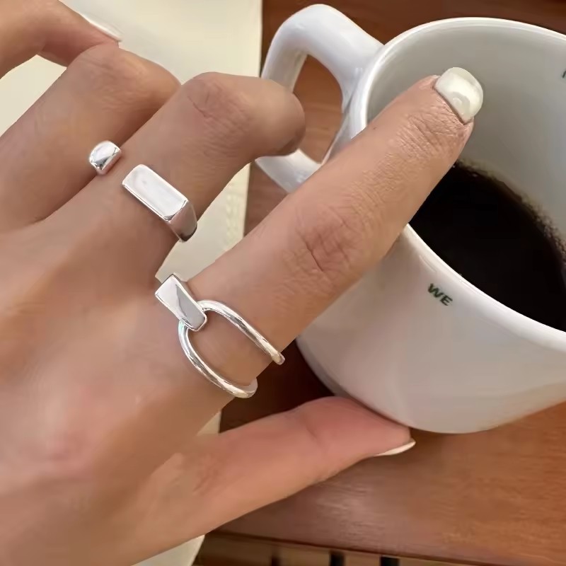 VENTFILLE 925 スターリングシルバーリングインフ - Street Fashion Rings のレビューと価格