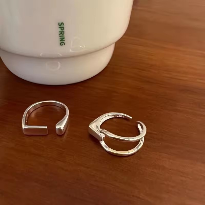 VENTFILLE 925 スターリングシルバーリングインフ - Street Fashion Rings のレビューと価格