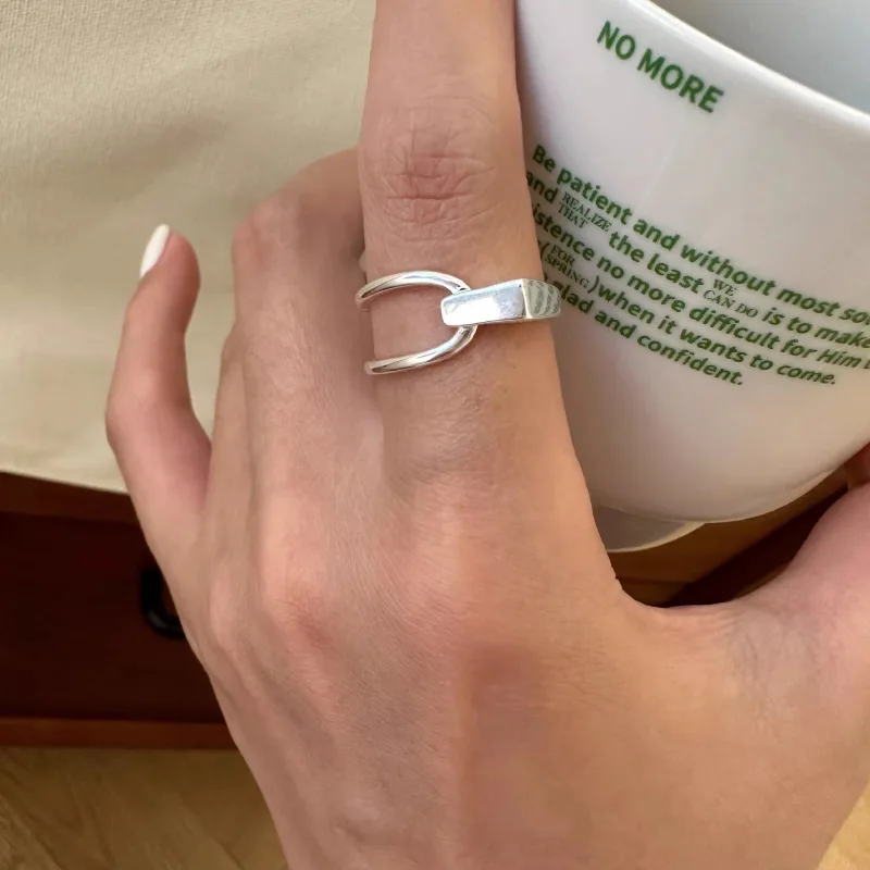 VENTFILLE 925 スターリングシルバーリングインフ - Street Fashion Rings のレビューと価格