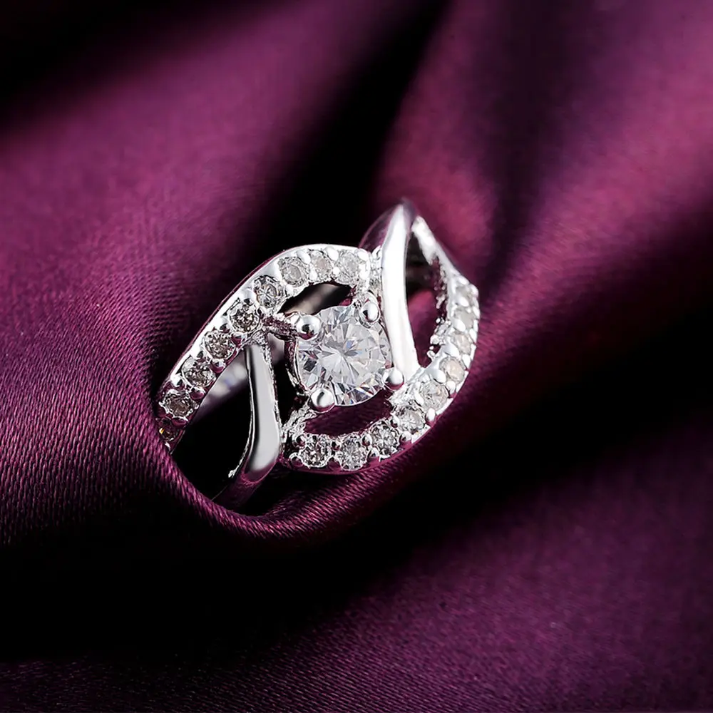 新しいストリート 925 スターリングシルバー光沢のあるジル - Street Fashion Rings のレビューと価格