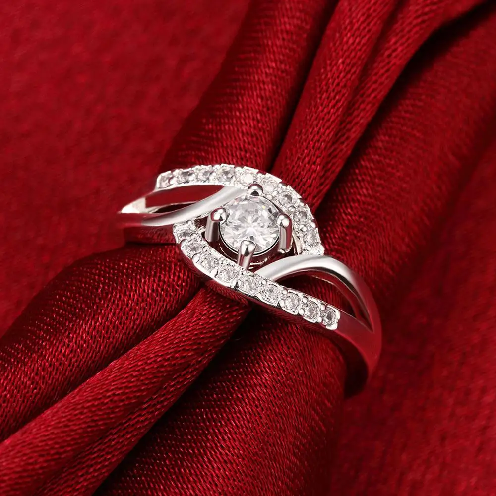 新しいストリート 925 スターリングシルバー光沢のあるジル - Street Fashion Rings のレビューと価格