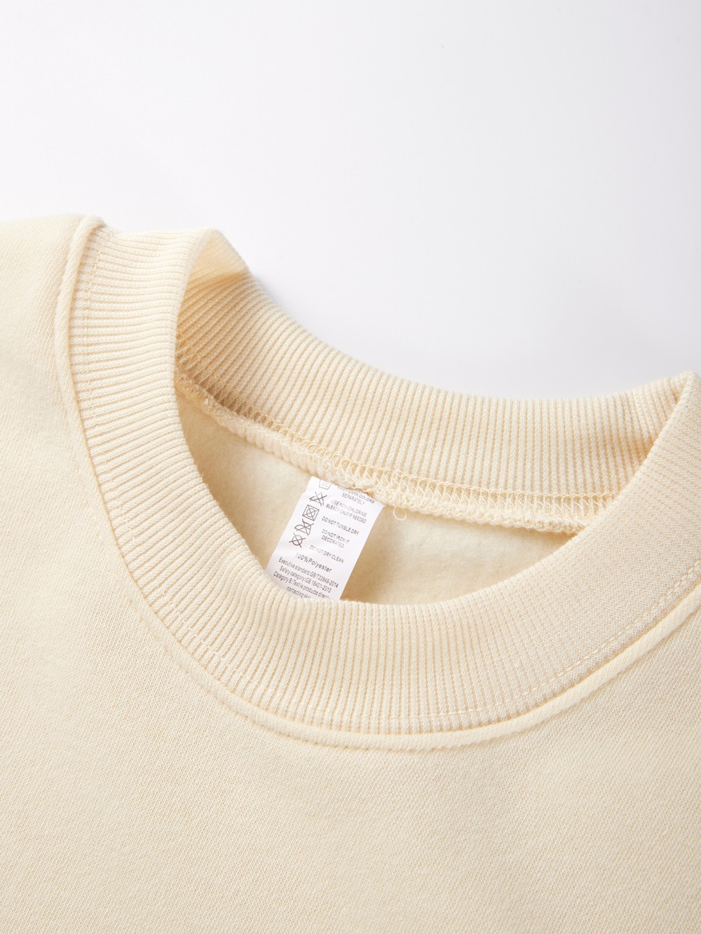 韓国風オーバーサイズ無地レディースストリートウェアクルーネッ - Oversized Crewneck Fleece のレビューと価格