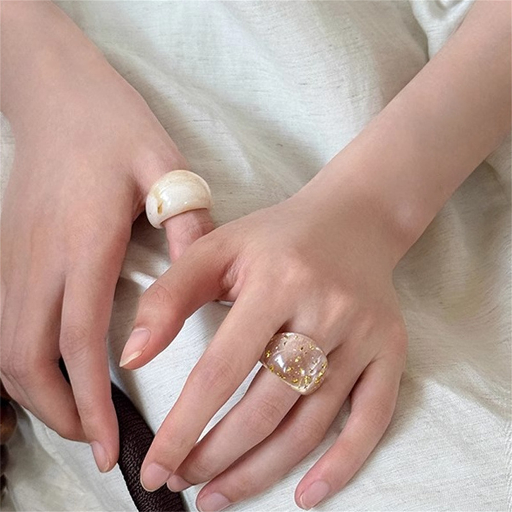 女性のためのユニークなアクリルリング,レトロスタイル,アーバ - Street Fashion Blog のレビューと価格